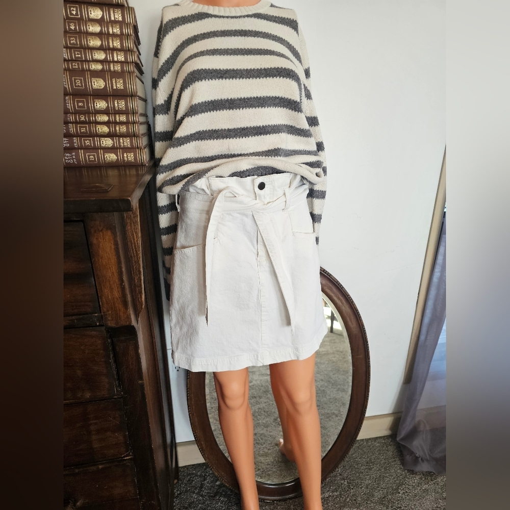 White DENIM Fair Trade Skirt Sz. 4